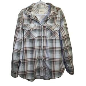 Thread & Supply |‎ Medium | Plaid Flannel Shacket heavyweight unlined